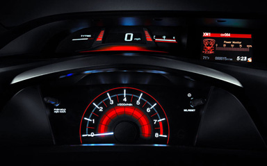 LED backlit instrument panel LED backlit instrument panel